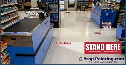 Stop Painting Com Offers Floor Signs And Other Visual Cues For