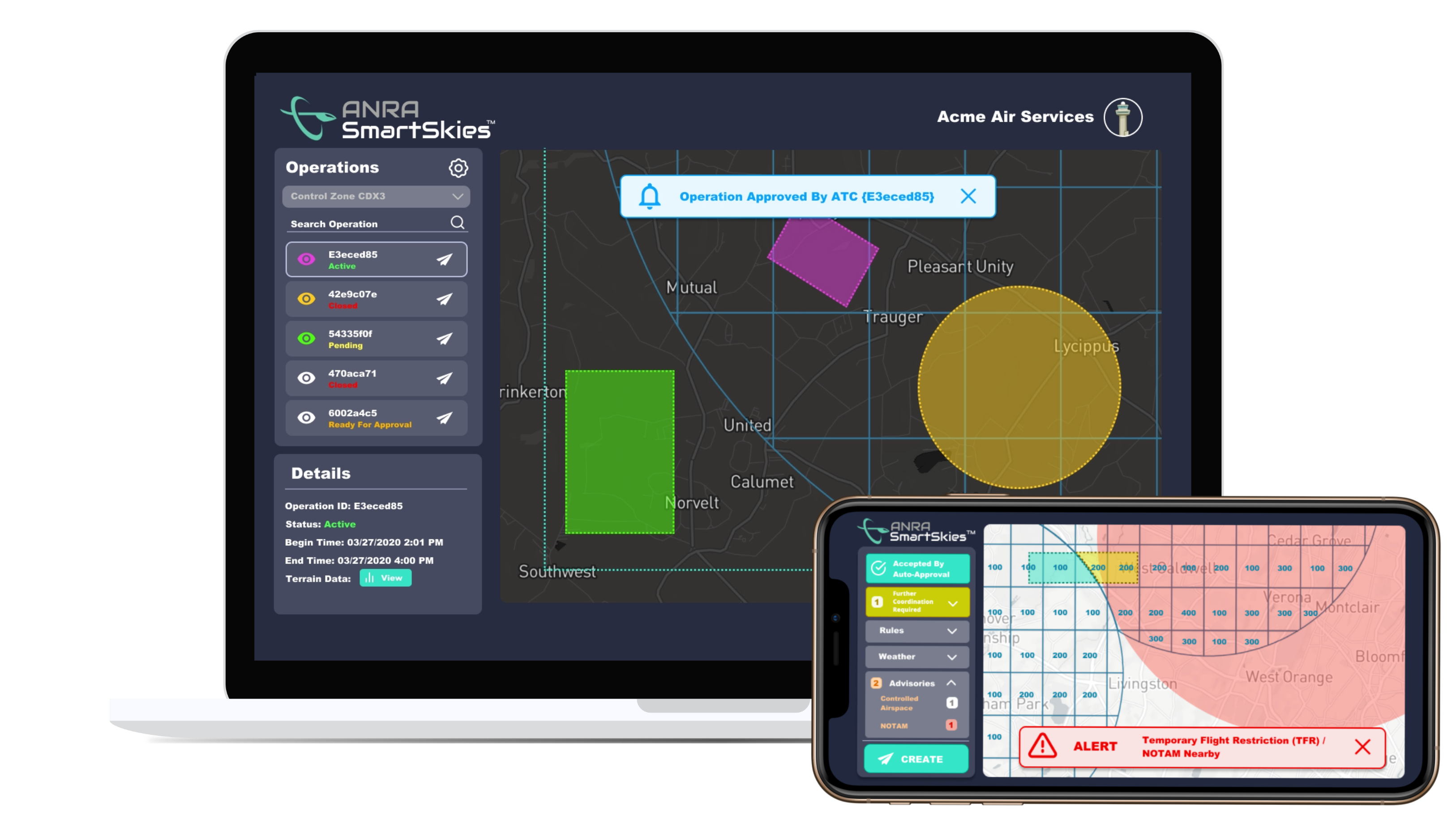 ANRA Technologies Launches SmartSkies Drone Airspace Authorization