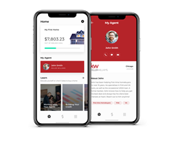An example of the Digs app customized for a Keller Williams agent