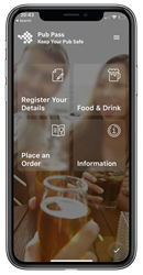 PUB PASS is a FREE tool to help pubs open safely on 4th July 2020. PUB PASS helps you register your customers and store their details for 21 days in order to comply with COVID-19 safety guidance.