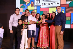 fivestar* President Lou Camerlengo celebrates Extentia's 21st anniversary in Pune, India in March 2020.