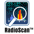 RadioScan Spectrum Analyzer software icon for Windows and MacOS