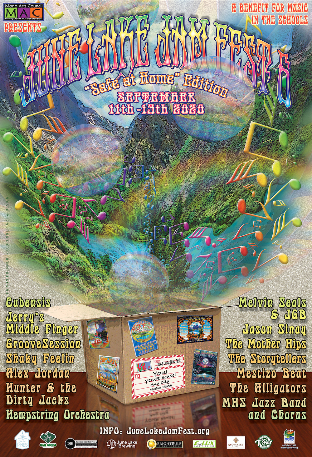 June Lake Jam Fest Announces Free Virtual Music Festival, Launches New site