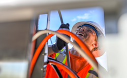 A WECA Electrical Apprentice Works and Learns on the Job