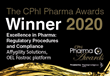 OEL Fastrac wins the prestigious CPhI Award for Excellence in Pharma: Regulatory Procedures and Compliance