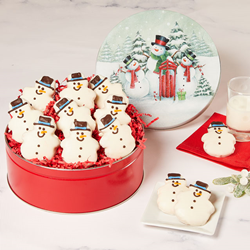 Snowman Cookie Tin