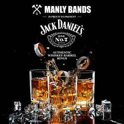 Jack Daniel's Whiskey Collection with Manly Bands