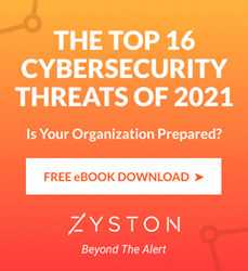 Top 16 Cybersecurity Threats In 2021 - Zyston eBook