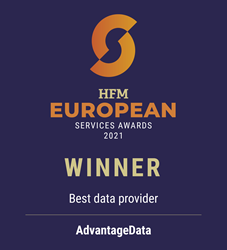 Best Data Provider, HFM European Services Awards 2021