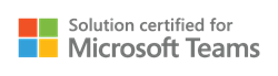 Solution Certified for Microsoft Teams logo