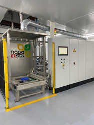 Napasol Pasteurization line at Ivory Macadamias autoclave door and control panel