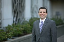 Corporate headshot of California-based banker Dan Franklin of River City Bank