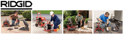 RIDGID Diagnostics, Inspection & Locating and Drain Cleaning Tools Logo and Image