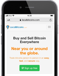 LocalBitcoins the world's leading peer-to-peer marketplace.