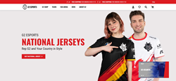 G2 Esports homepage design by Digital Silk