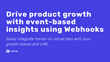 Drive product growth with event-based insights via webhooks