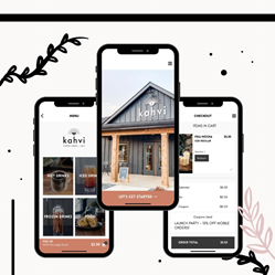 Kahvi Coffee + Cafe Mobile App