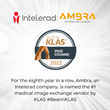 Intelerad’s Ambra Health Named No. 1 Medical Image Exchange Vendor by KLAS for Eighth Consecutive Year