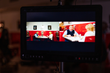 Monitors track lighting and framing during TV shoot for Superior Pro