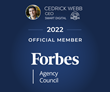 Cedrick Webb accepted into Forbes Agency Council