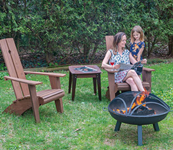 Haycock Adirondack Chair featured in Building Outdoor Furniture book from Woodcraft Magazine