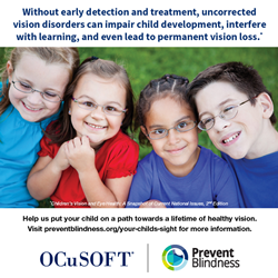 Prevent Blindness Offers Webinars, Services and Free Resources for August's Children's Eye Health and Safety Month During the “Year of Children's Vision”