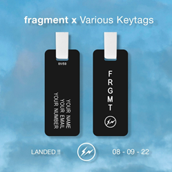 fragment design And Various Keytags Collaborate On Limited Edition 