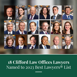 Eighteen Clifford Law Offices Lawyers Named to 2023 Best Lawyers in America® List