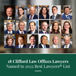 Eighteen Clifford Law Offices Lawyers Named to 2023 Best Lawyers in America&#174; List