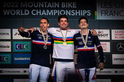 Monster Energy’s Amaury Pierron and Loris Vergier Win Silver and Bronze on the Mountain Bike Downhill World Championships in Les Gets, France