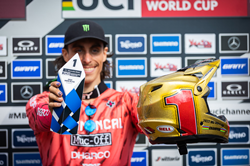 Monster Energy’s Amaury Pierron (Elite Men) and Camille Balanche (Elite Women) Claim Overall Titles in 2022 Mercedes-Benz UCI Downhill Mountain Bike World Cup