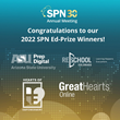 Official announcement that Great Hearts Online is a 2022 recipient of the SPN Award.