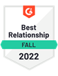 GUIDEcx Named Winner of Best Relationship in the Relationship Index for Project Management Category in the Fall 2022 G2 Awards