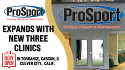 ProSport, a member of the Therapy Partners Group family of brands and Orange County’s favorite physical therapy and performance facility has opened three new locations in Culver City, Torrance, & Carson, California. ProSport Physical Therapy & Performance has been serving the greater Orange County community with exceptional care for over 30 years and these three new clinics will serve a larger population in the Los Angeles area.