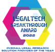 vLex Named “Overall Legal Research Solution Provider of the Year” in 2022 LegalTech Breakthrough Awards Program