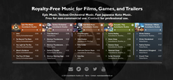 Royalty-free music for film, games, and trailers.