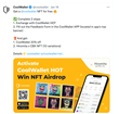 CoolWallet is organizing a series of giveaways with Hiromito. This tweet is for the promotion of Hiromita NFT for giving feedback about CoolWallet HOT