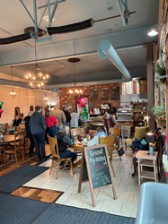 Grand opening of Sandstone Coffee House in Amherst, Ohio