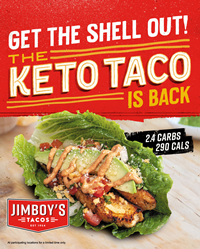 Jimboy’s Tacos aims to save New Year’s resolutions with The Keto Taco
