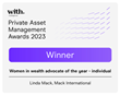 Linda Mack of Mack International awarded “Leading Women’s Advocate” by The With Intelligence Private Asset Management, February 9, 2023 in New York City
