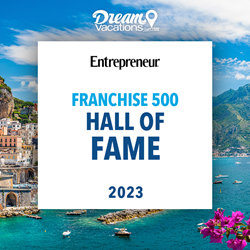 Dream Vacations Named to Entrepreneur’s Franchise 500 Hall of Fame