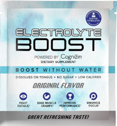 New Doctor-Formulated Energy Supplement Electrolyte Boost, Powered by Cognizin®, Boost Without Water Debuts