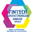 PayNearMe Wins “Best Consumer Payments Platform” by FinTech Breakthrough for 4th Consecutive Year