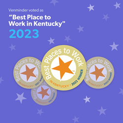 Venminder's four best place to work badges