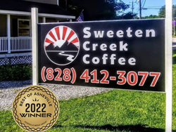 Sweeten Creek Coffee named Best Coffee Shop in Asheville, North Carolina