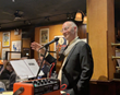 Rabbi Blane leads a Passover seder at the Knickerbocker cafe in New York City