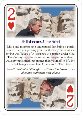 Details about   52 Reasons to Re-Elect George Bush Playing Cards 