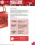 Screenshot: West End Christmas Website - Homepage