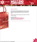 Screenshot: West End Christmas Website - Merry Shopping