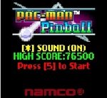 PAC-MAN Pinball Title Screen